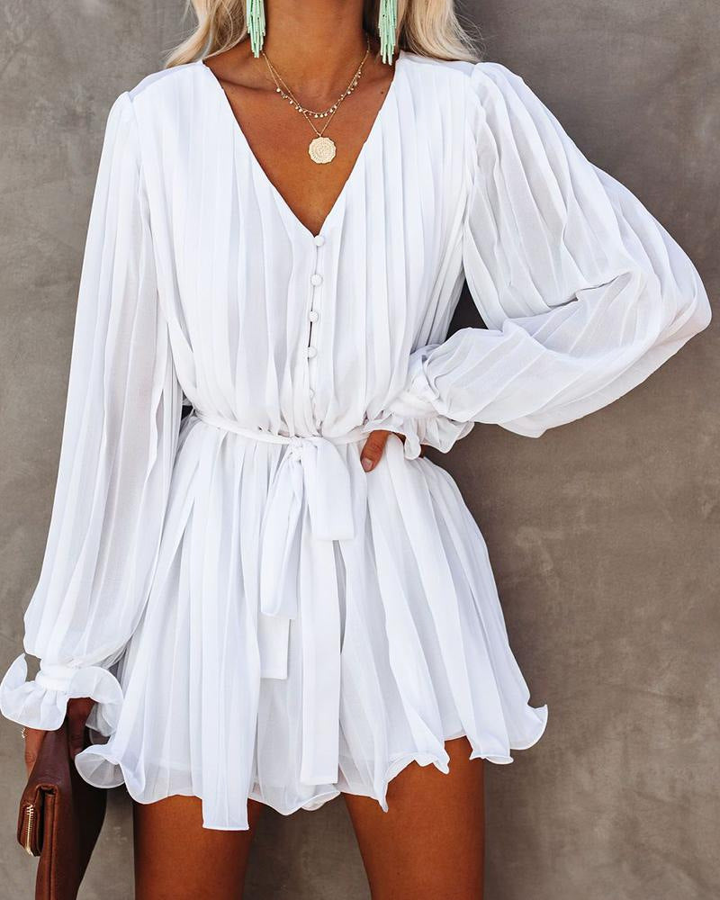 Festivities Cotton Rope Tie Ruffle Dress - Fashionpara