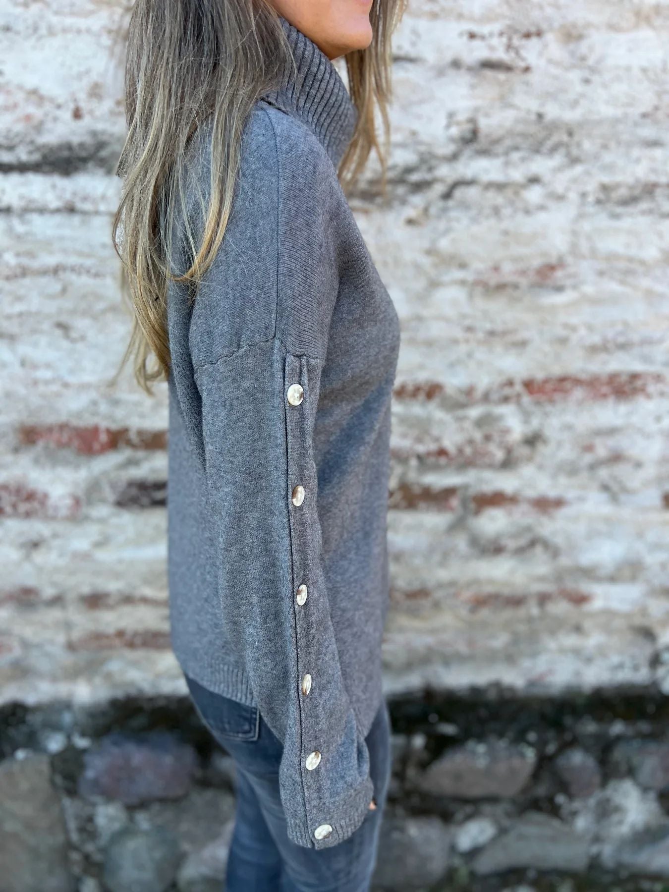 ShoptheCIC Turtleneck Long Sleeve Sweater for Stylish Comfort