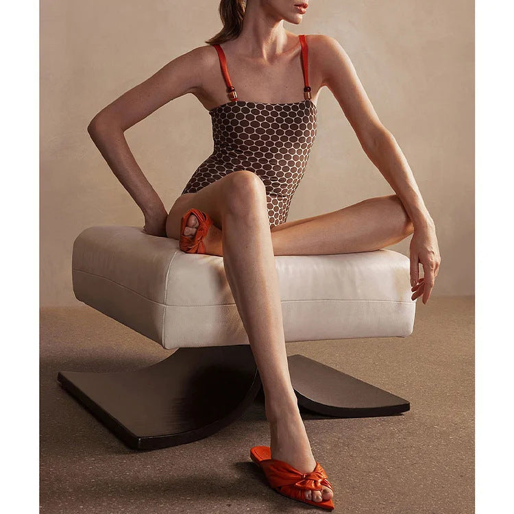 Bee at the Beach Swimsuit - Brown