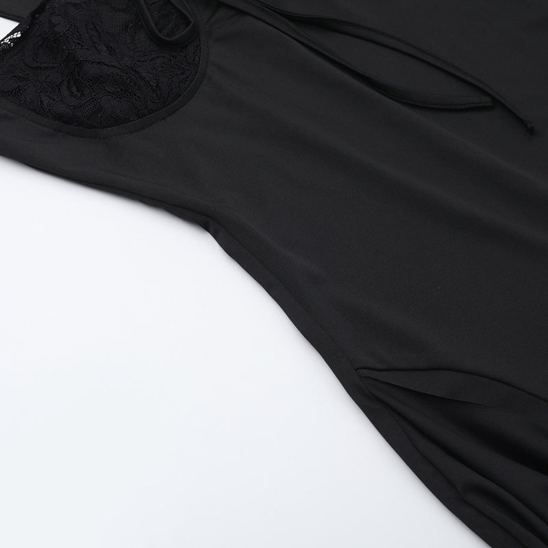 Irish Slit Dress - Black