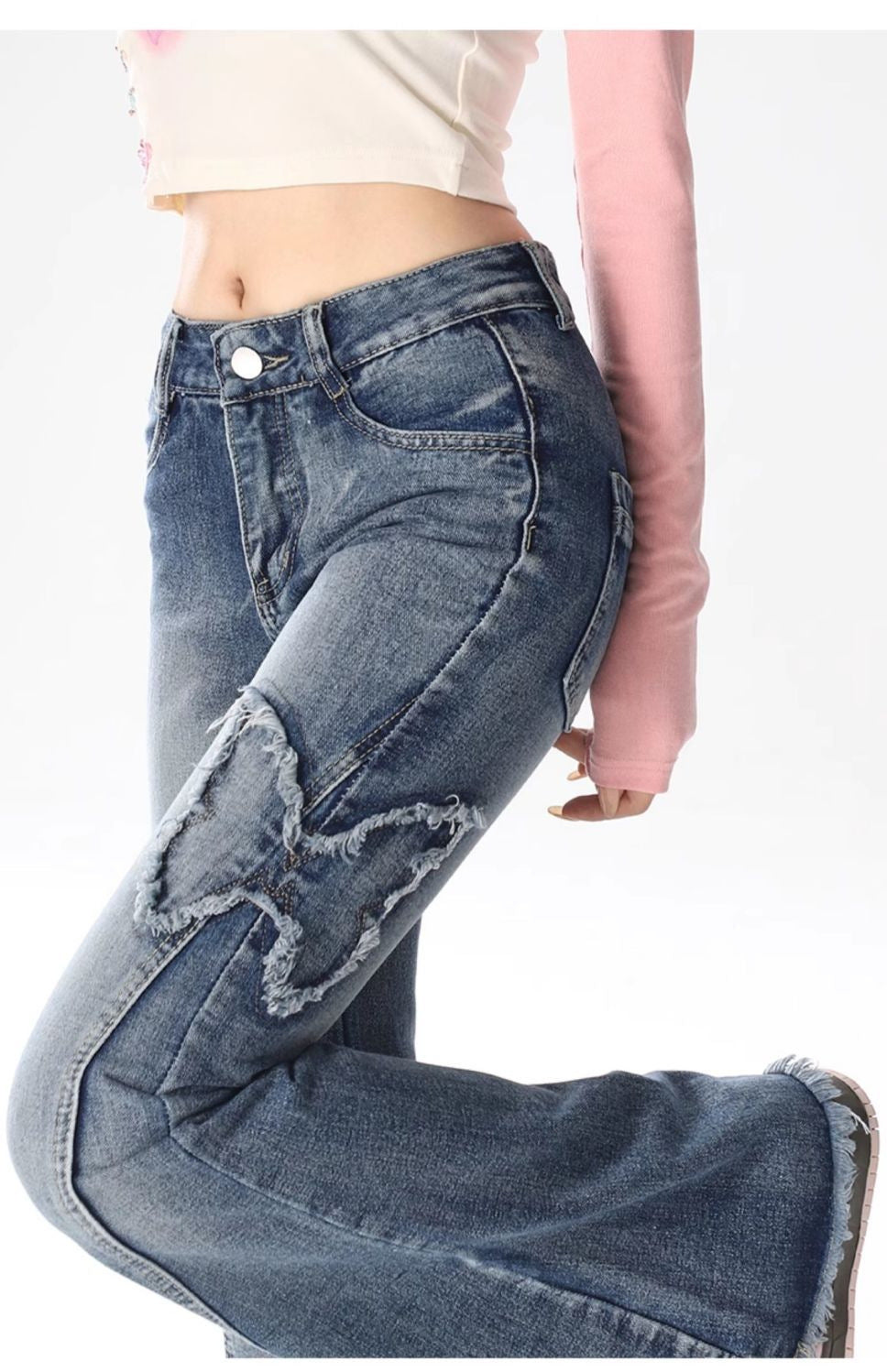 Street Style Micro-flare Trousers