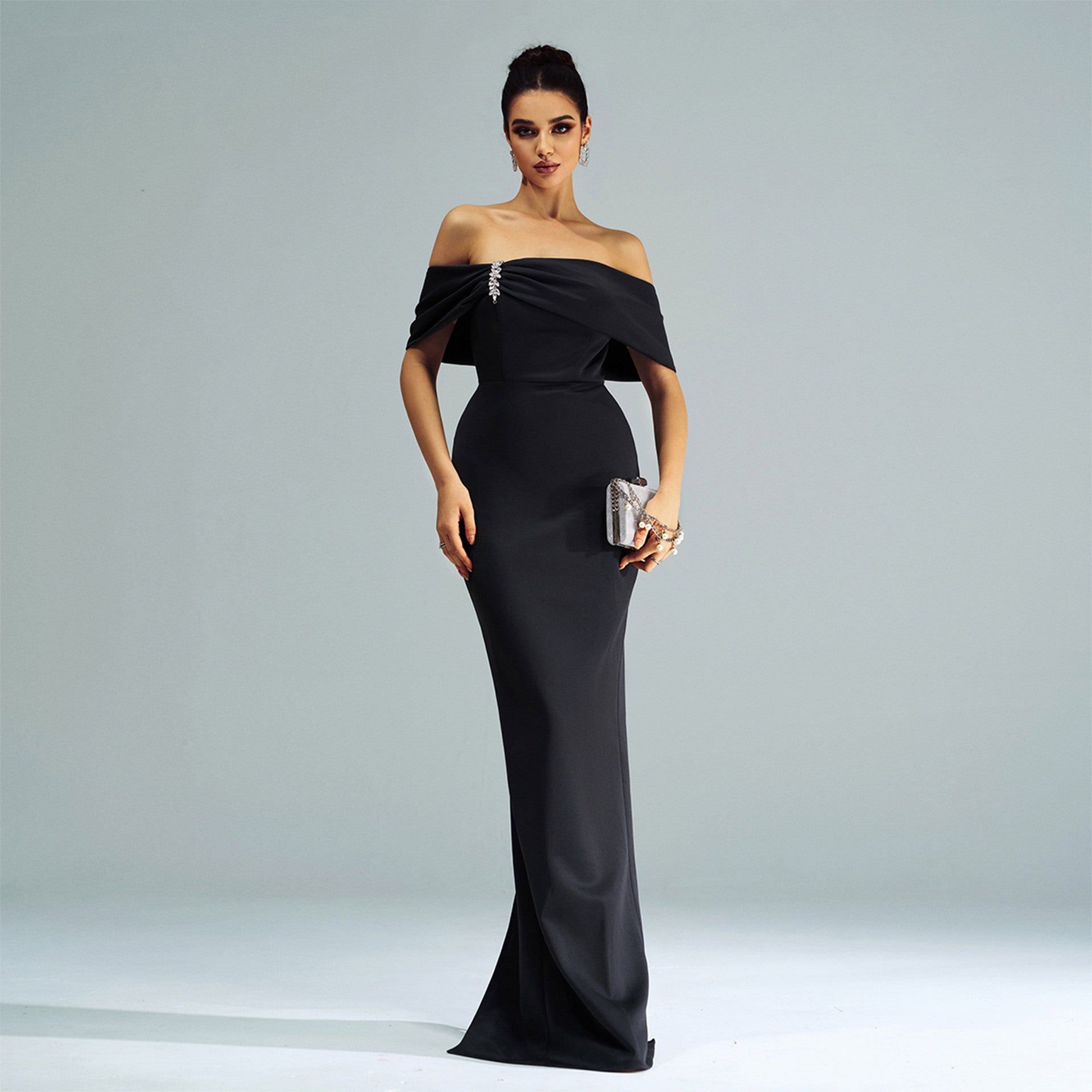 Sleeveless One-shoulder Party Mermaid Evening Dress