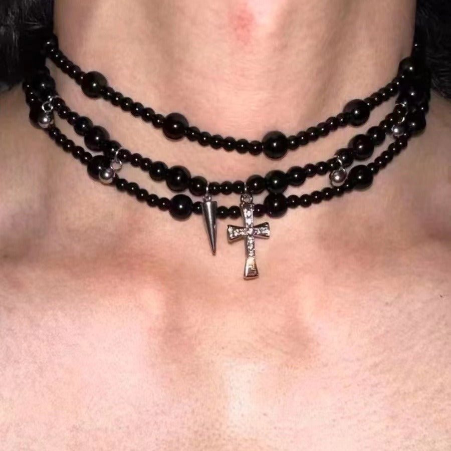 Dark Original Heavy Cross Gothic Necklace