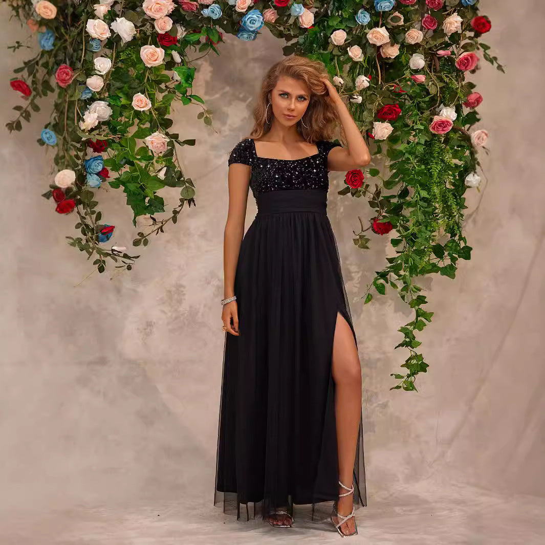 Lace Dress Bridesmaid Evening Dress - Fashionpara