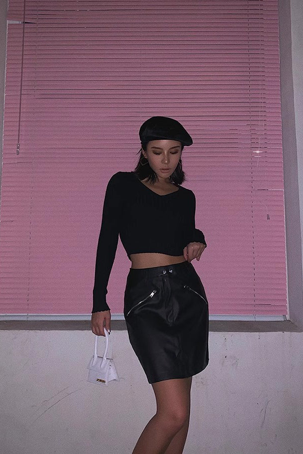 Rib-Knit V Neck Sweater for Effortless Style and Comfort