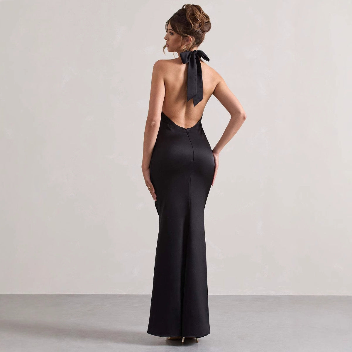Halter Neck Evening Dress