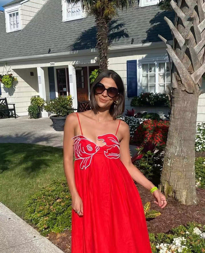 Valentina Maxi Dress - Red