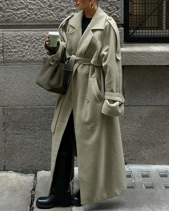 ShoptheCIC Norwegian Fjord Woolen Trench Coat for Elegance