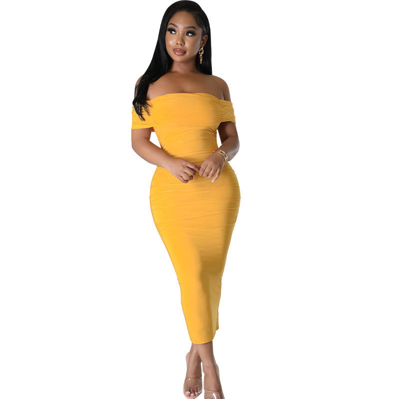 Alani Formal Off The Shoulder Dress - Fashionpara