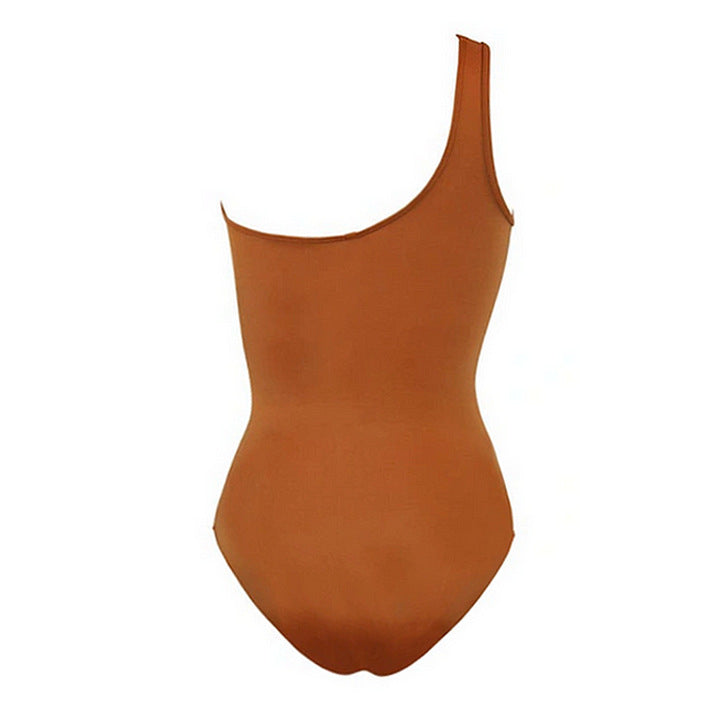Dune Dance One-Shoulder Swimsuit - Orange