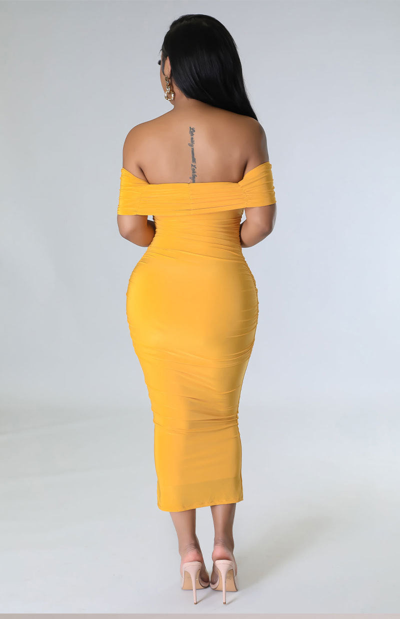 Alani Formal Off The Shoulder Dress - Fashionpara