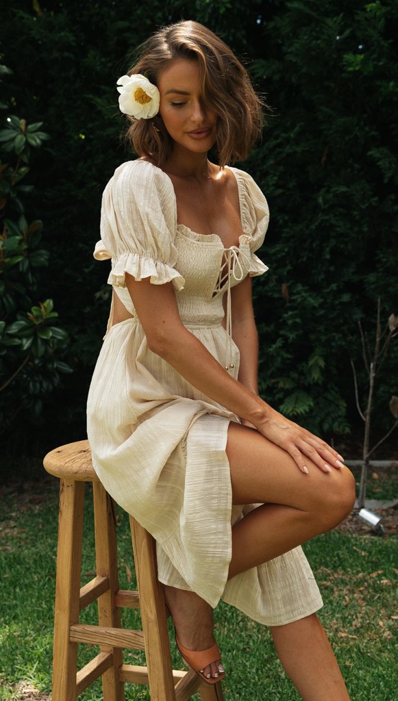 Scenic Town Embroidered Floral Maxi Dress - Fashionpara