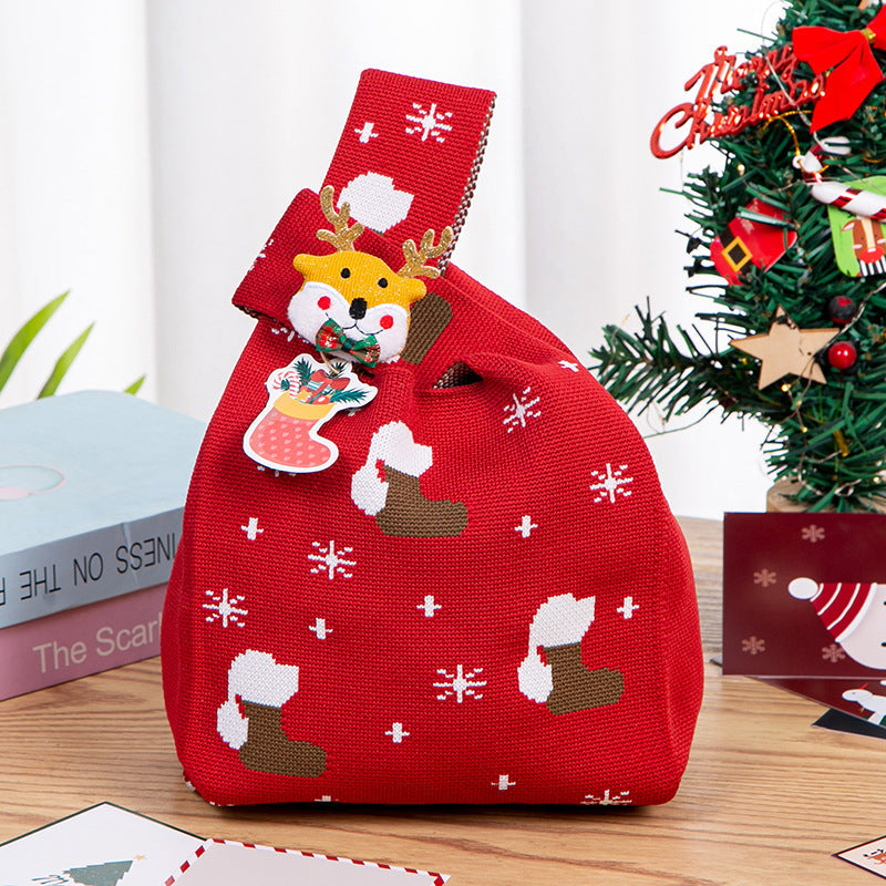 Knitted Handheld Candy Gift Packaging Bag