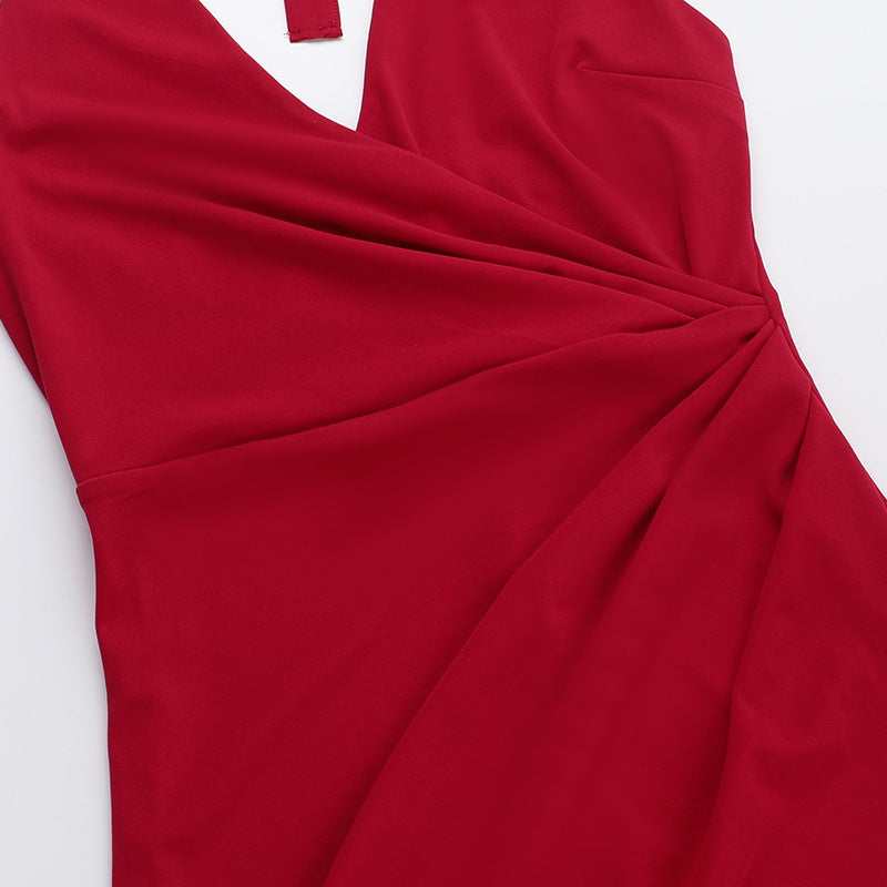 Ritter Slit Dress - Red
