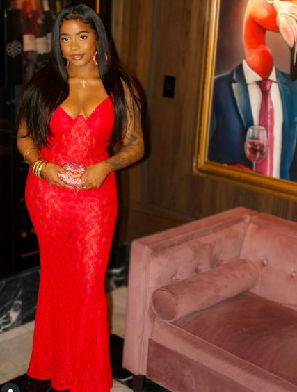 Pretty Red Lace Mermaid Long Evening Dress Prom Dress D548