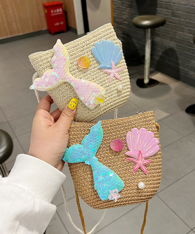Ocean Mermaid Sequins Kids Messenger Bag