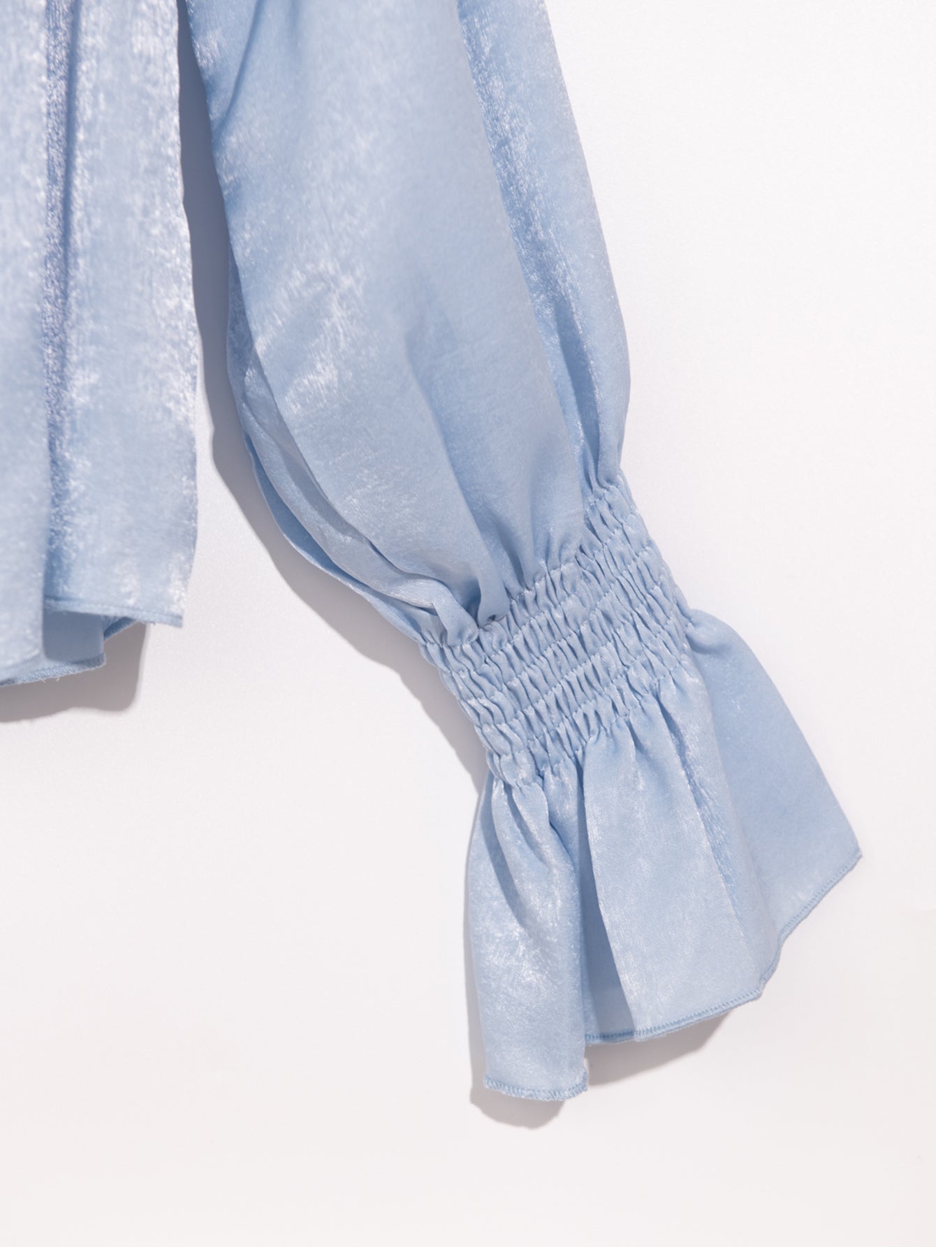 One Shoulder Puff Sleeve Blouse - Fashionpara