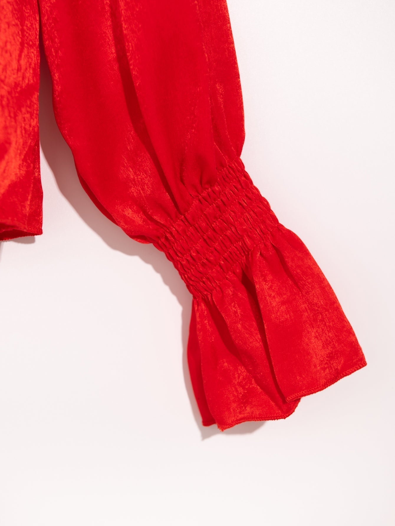 One Shoulder Puff Sleeve Blouse - Fashionpara