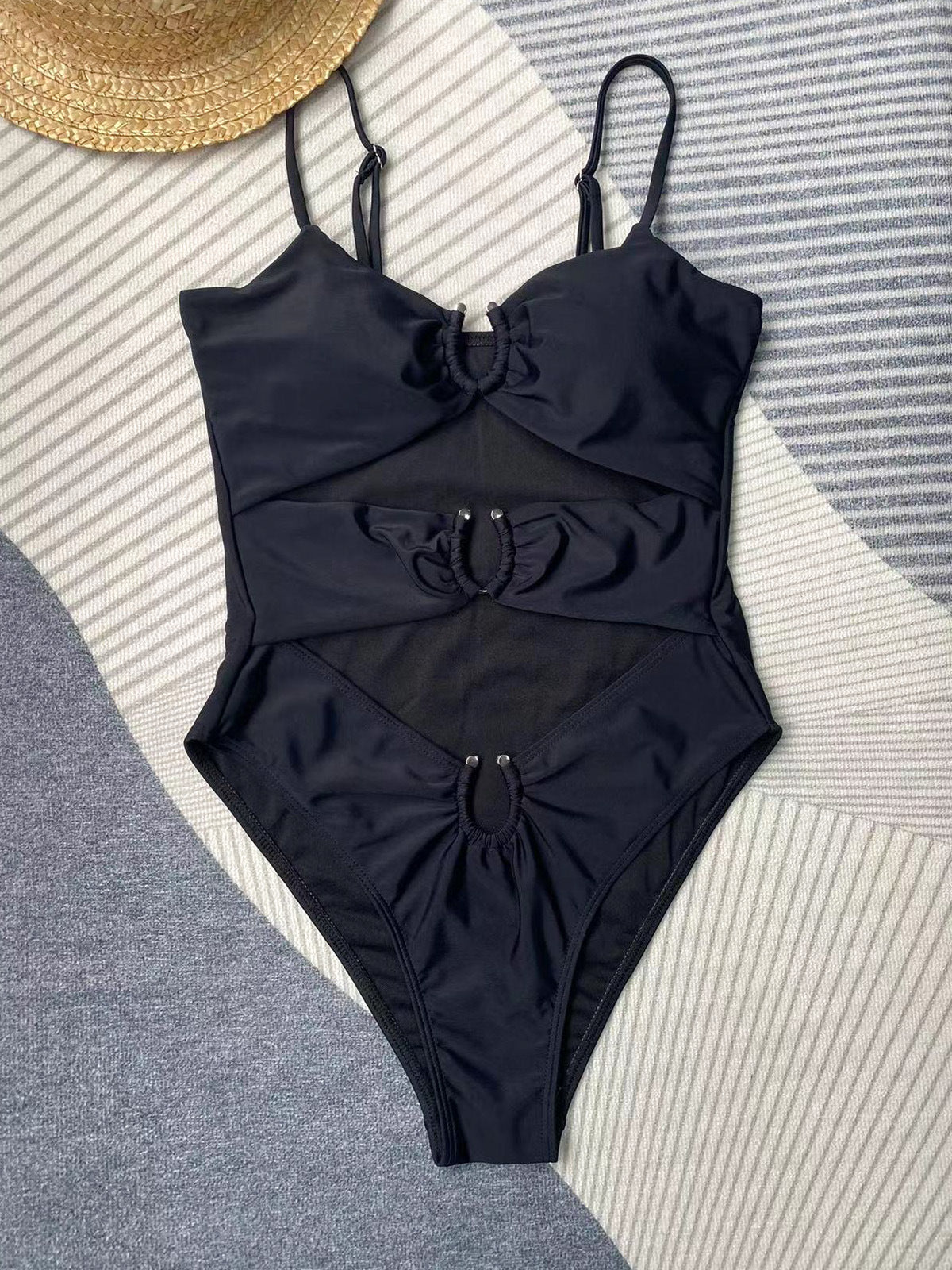 One Piece Swimsuit Women Solid Color Bikini Women Swimwear Bikini - Fashionpara