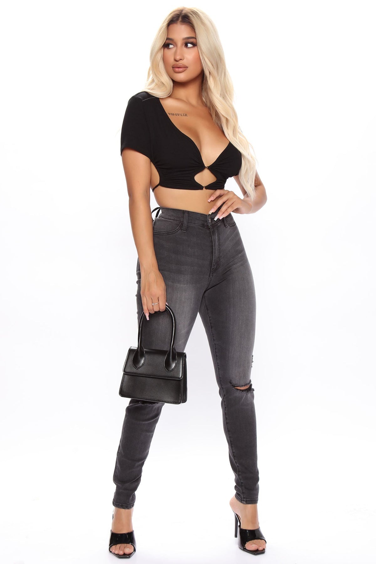 KittenAlarm - Our Favorite High Rise Skinny Jeans - Grey