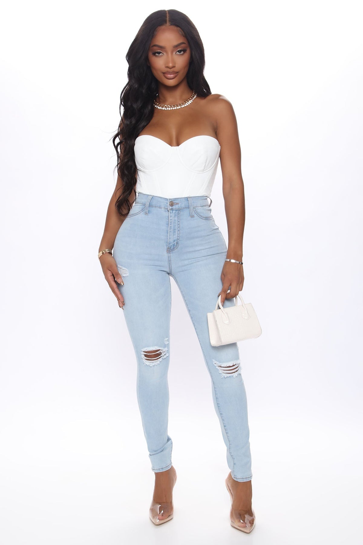 KittenAlarm - Our Favorite High Rise Skinny Jeans - Light Blue Wash