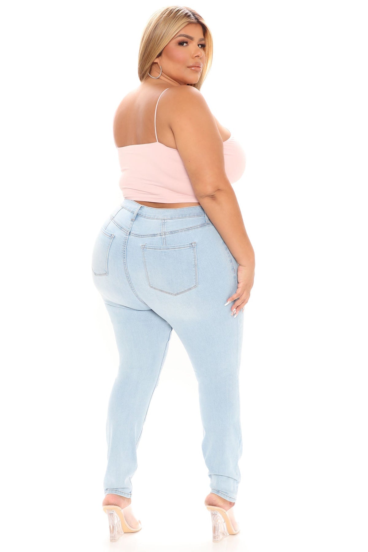 KittenAlarm - Our Favorite High Rise Skinny Jeans - Light Blue Wash