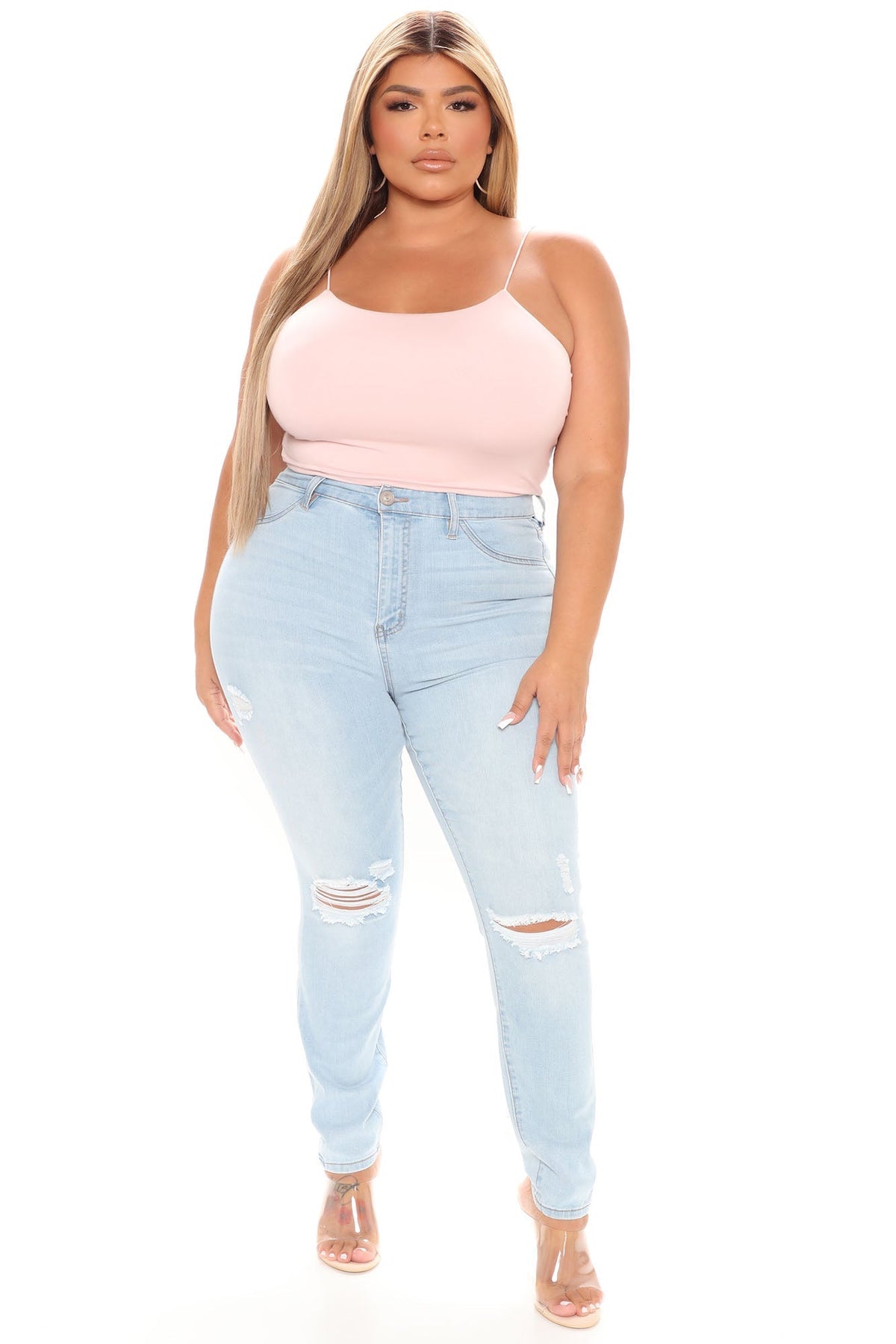 KittenAlarm - Our Favorite High Rise Skinny Jeans - Light Blue Wash