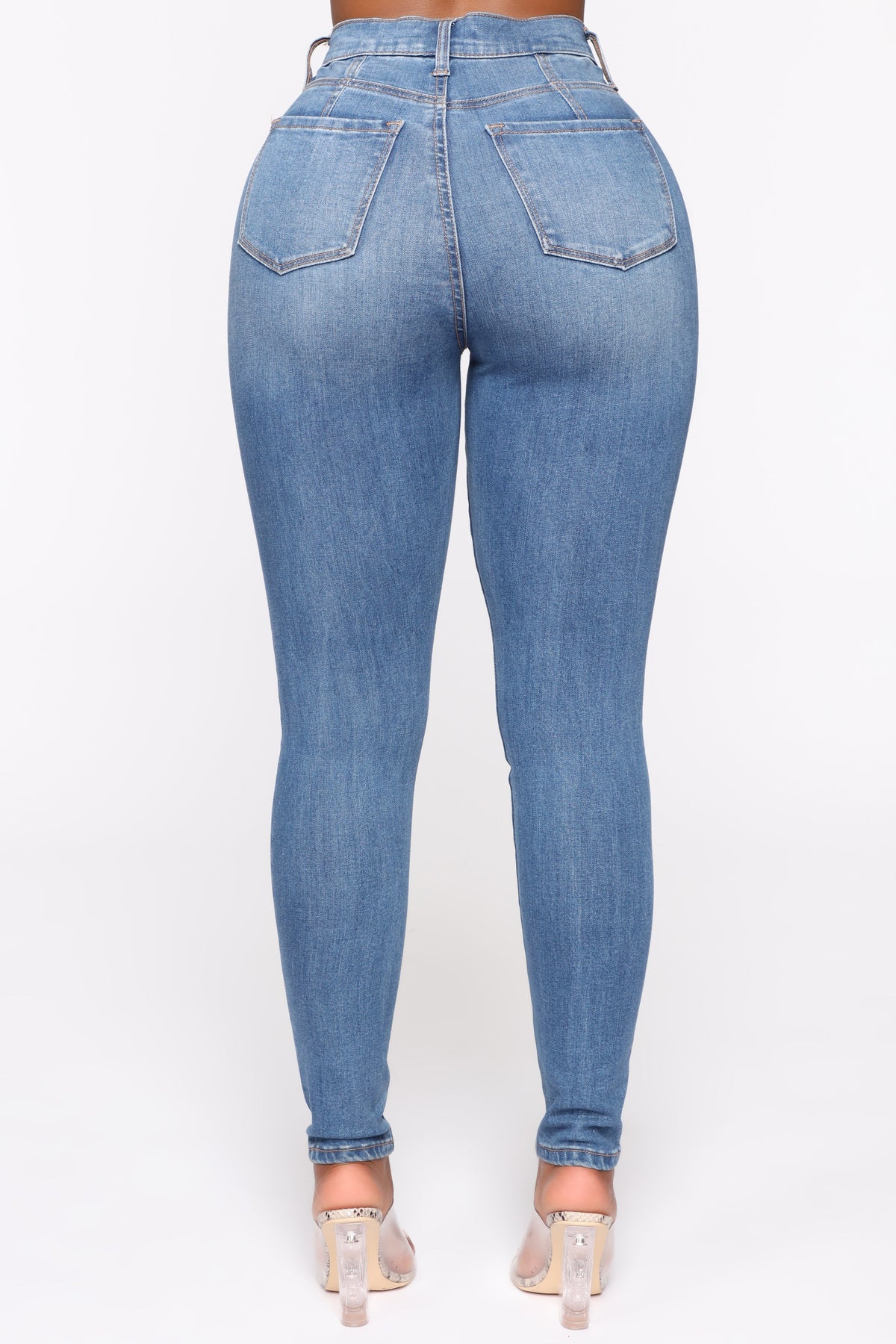 KittenAlarm - Our Favorite High Rise Skinny Jeans - Medium Blue Wash