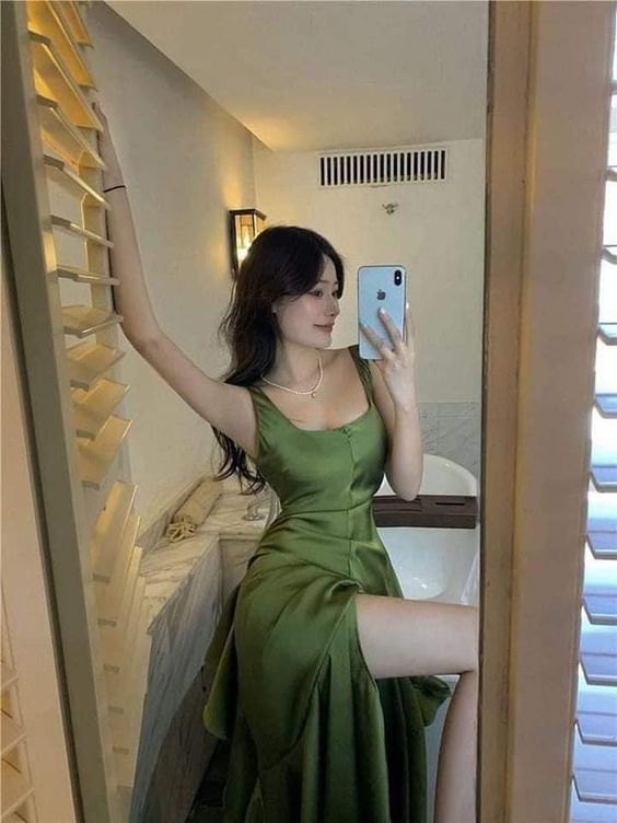 Women's Suspender Dress Satin Long Prom Dresses Formal Dress