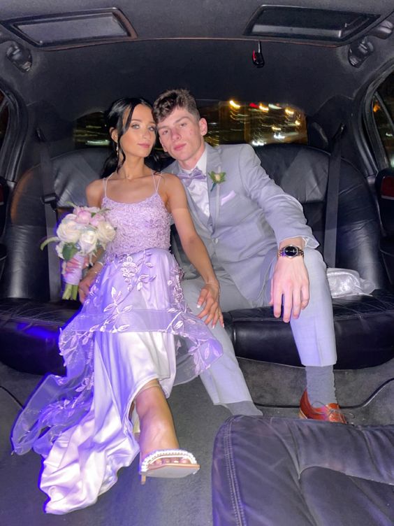 Sexy Mermaid Long Lilac Backless Lace Prom Dress Party Dresses