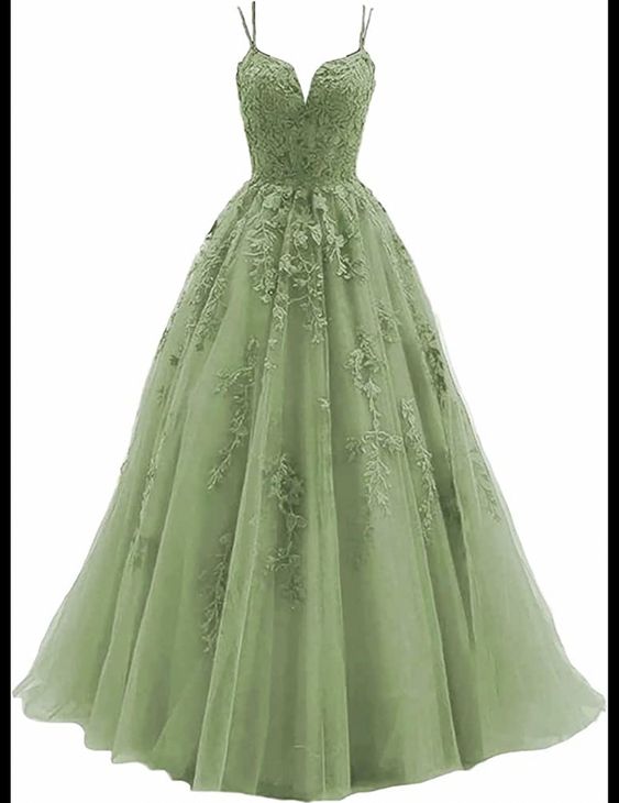 Beautiful Tulle with Lace Applique Formal Gown Evening Prom Dress