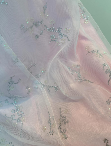 Chic A line V Neckline Pink Chiffon Evening Dress Long Prom Dresses