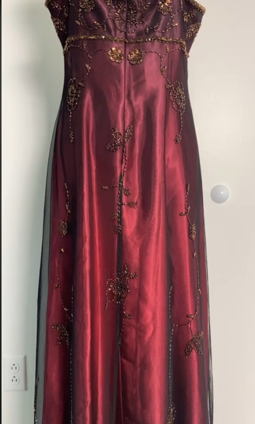 Sexy A Line Spaghetti Straps Burgundy Long Evening Dress Party Dress Prom Dresses