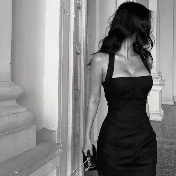 Sexy Mermaid Halter Party Dresses Slit Black Ankle Length Prom Dresses