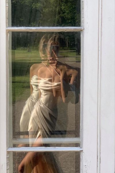 Sexy A line Sweetheart Party Dresses Ivory Slit Long Prom Dresses