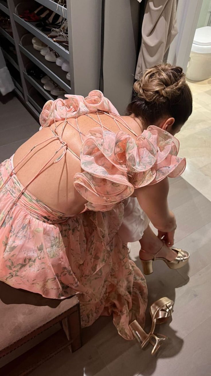 Sexy A line Floral Long Open Backs Party Prom Dresses