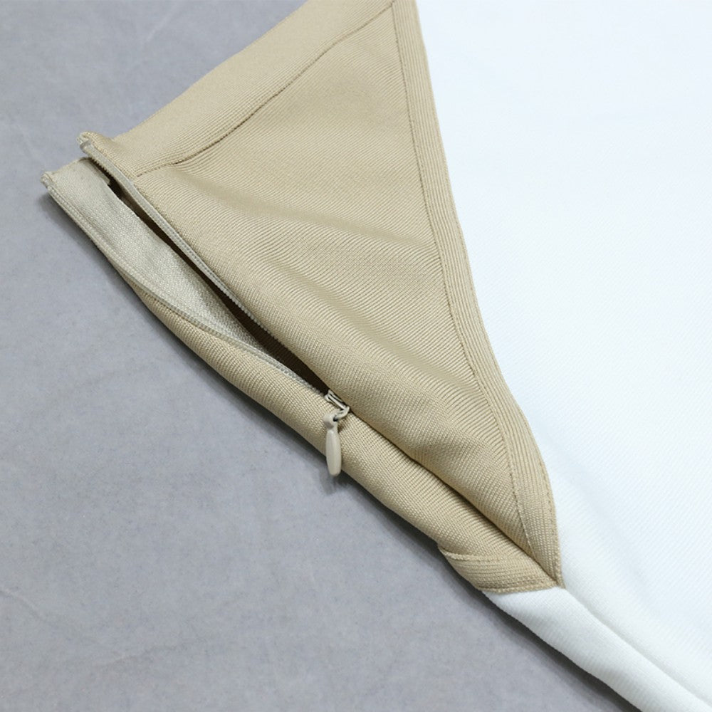 Round Neck Long Sleeve Splicing Bandage Set PZL3012