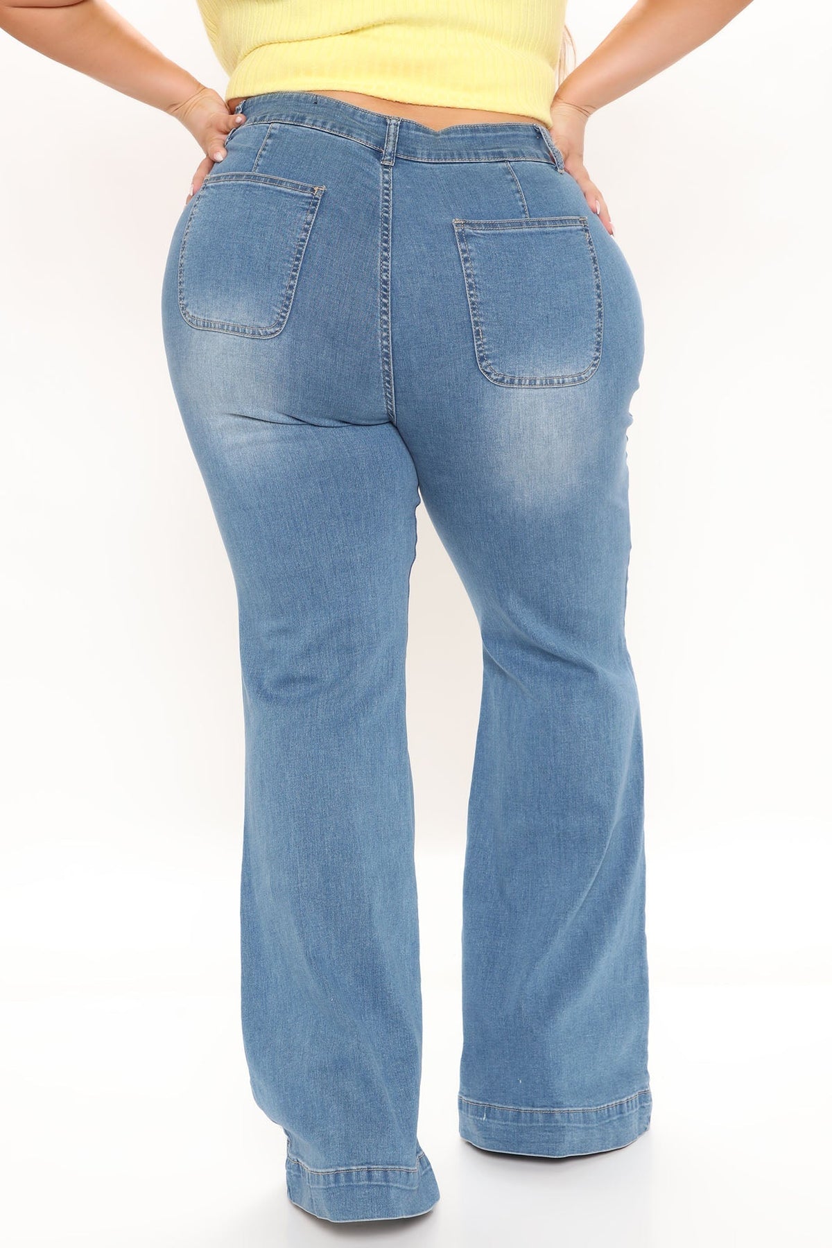 KittenAlarm - Paige High Rise Flare Jean - LightBlueWash