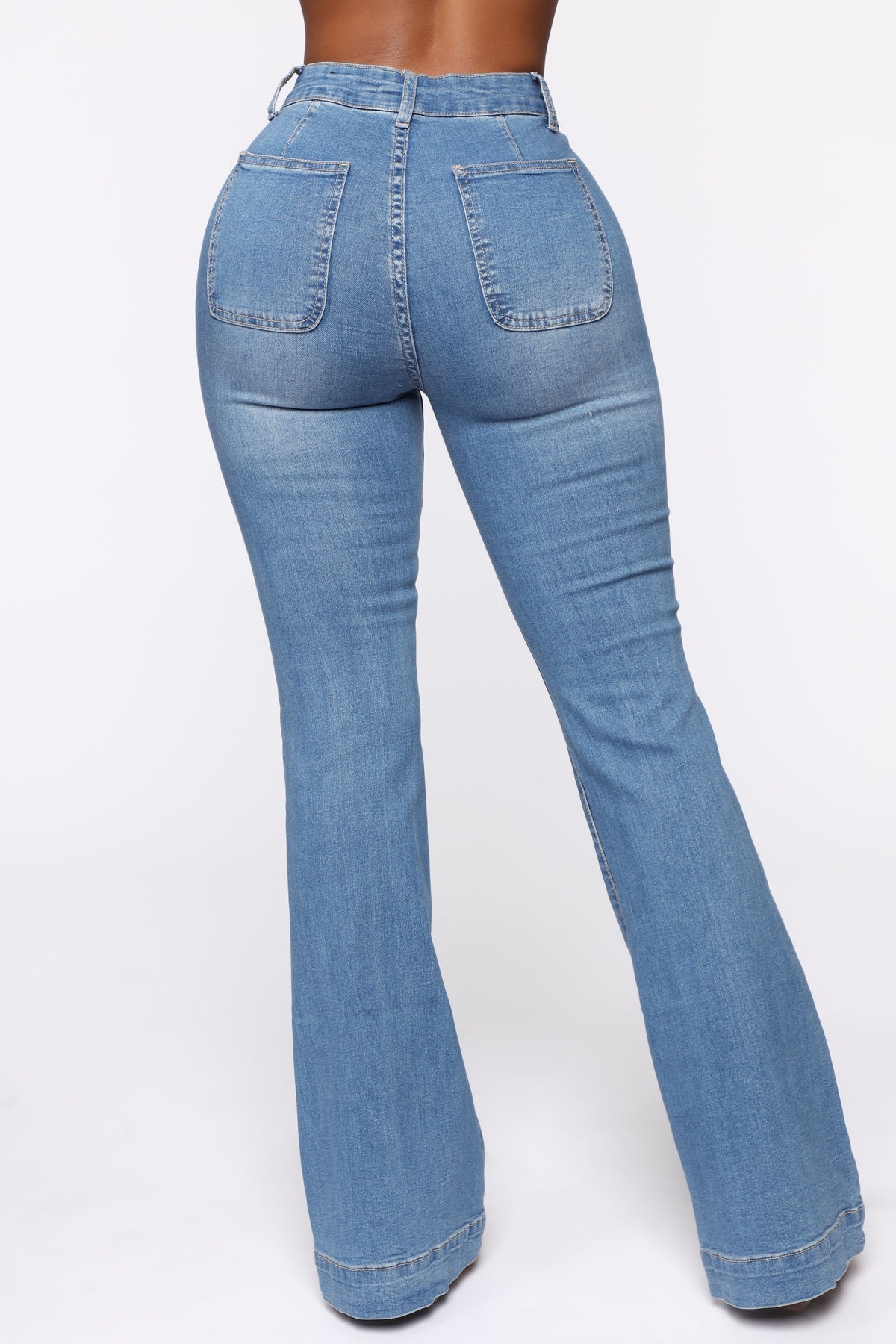 KittenAlarm - Paige High Rise Flare Jean - LightBlueWash
