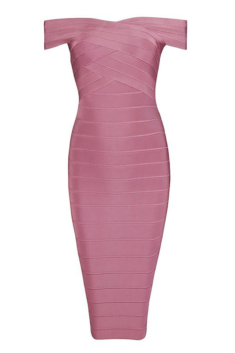 Off-the-shoulder Short Bandage Dress