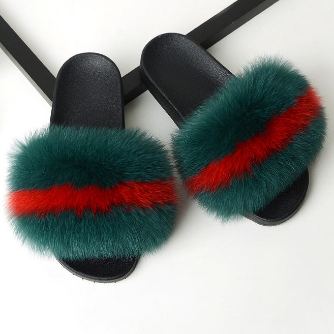 Comfort Fluffy Open-toe Slippers - Mislish