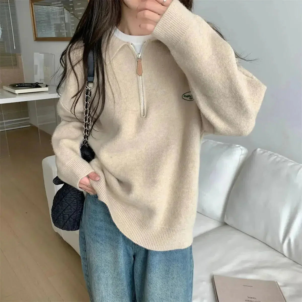 Polo Collar Sweater 2