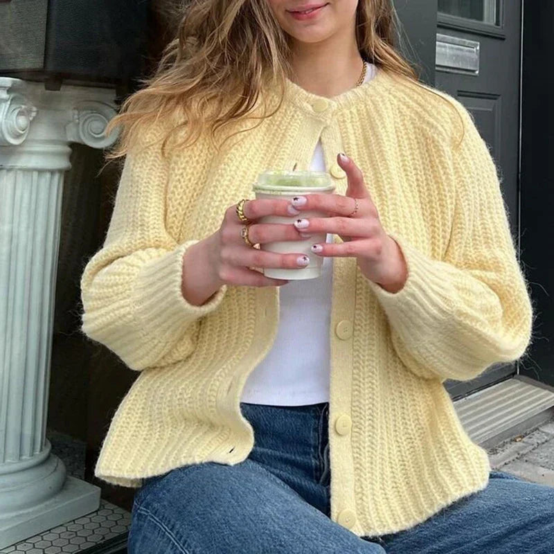 Preppy Button Up Vintage Y2K Cardigan