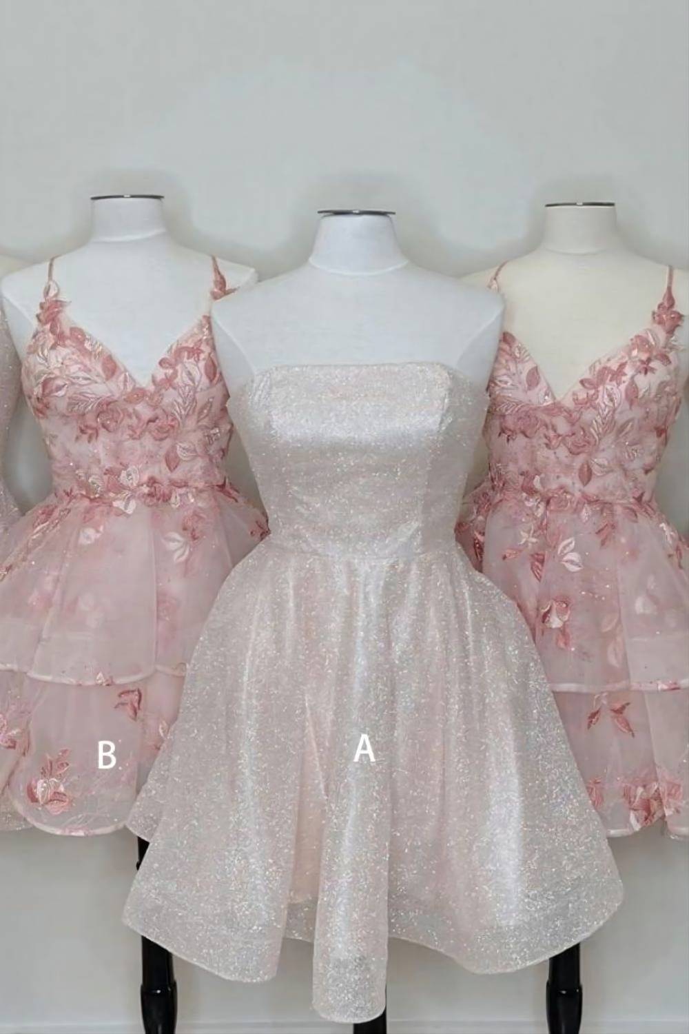 Pretty A-line Sleeveless Short Homecoming Dress - Fashionpara