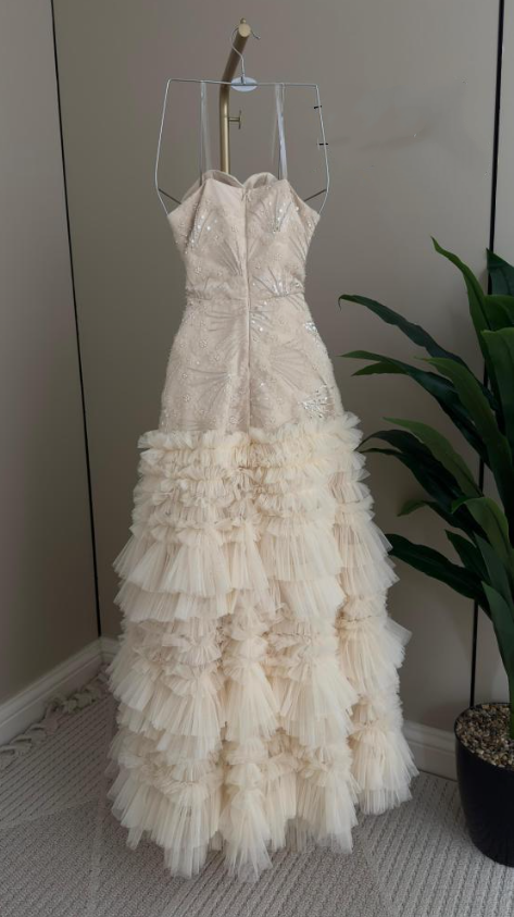 Elegant Sweetheart Neck Pink Sequin Tulle Lace Pleated Mermaid Long Party Dress Evening Gown D1602