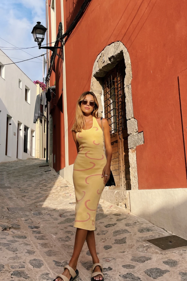 Summer Weekend Knit Midi Dress