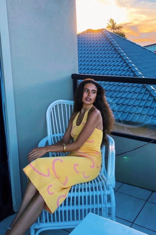 Summer Weekend Knit Midi Dress