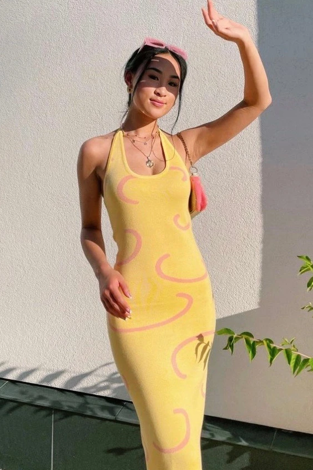 Summer Weekend Knit Midi Dress