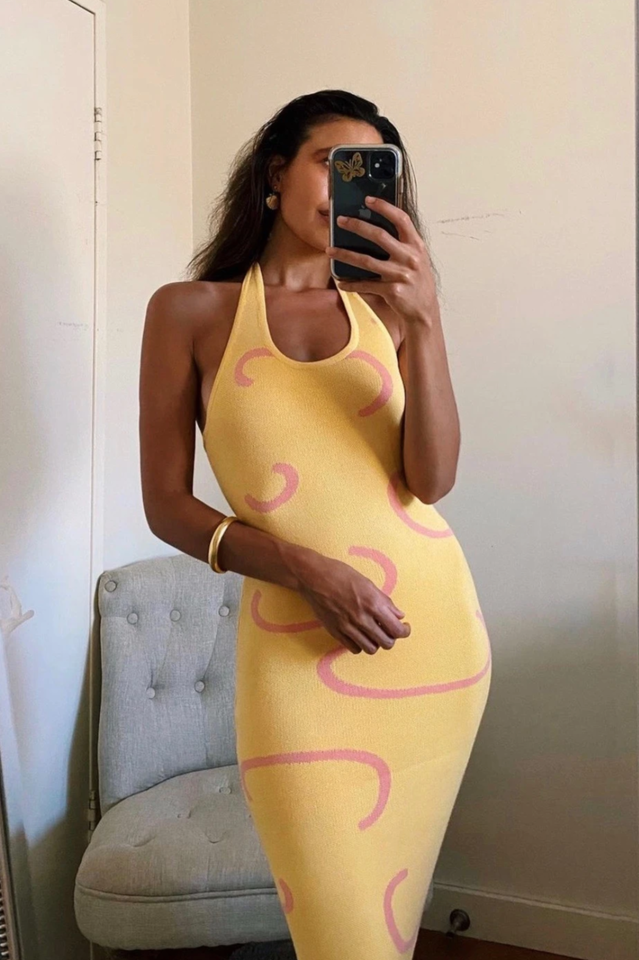 Summer Weekend Knit Midi Dress