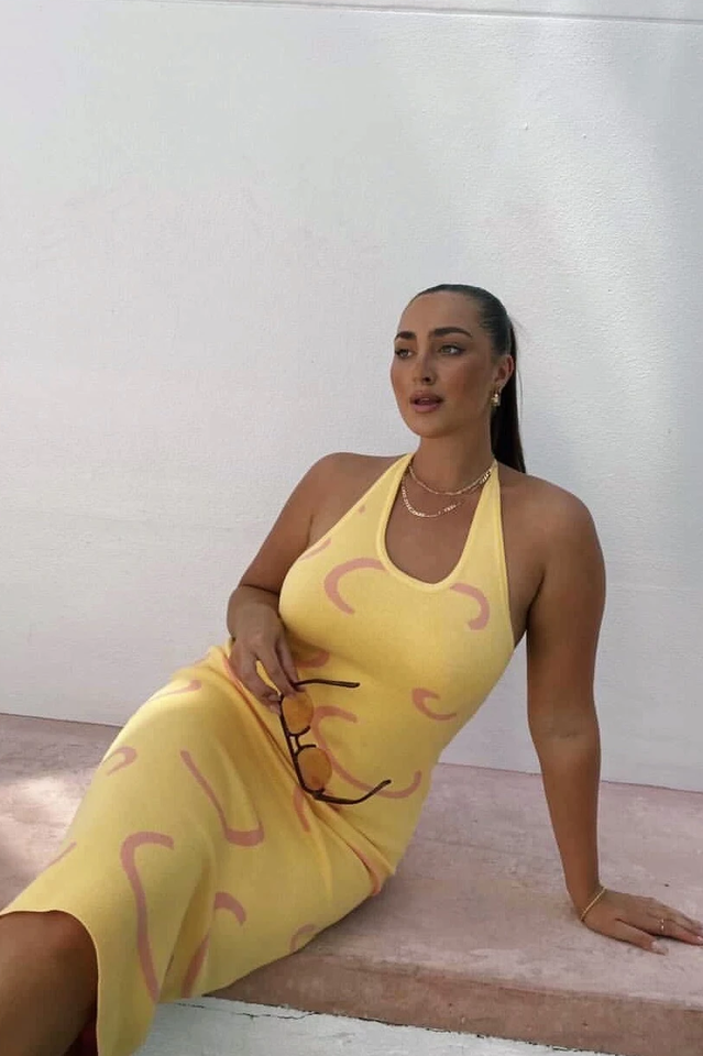 Summer Weekend Knit Midi Dress